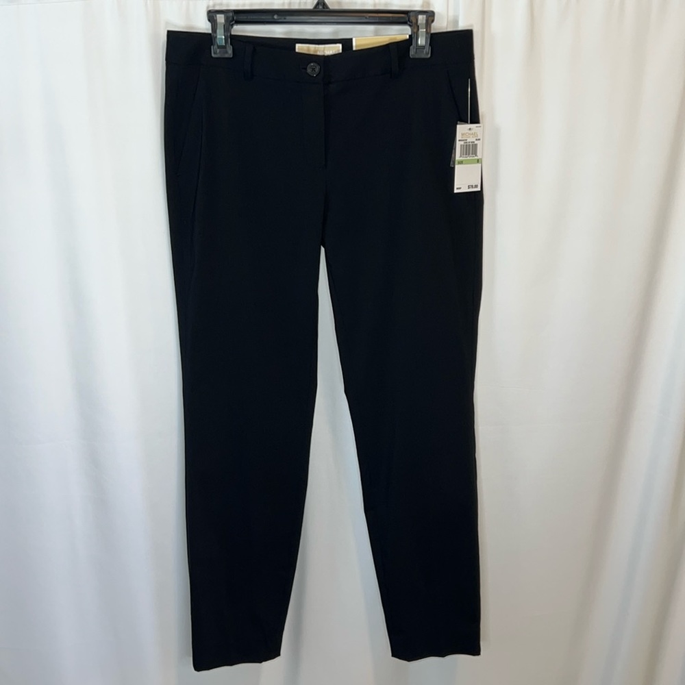 New MICHAEL MICHAEL KORS Miranda Skinny Leg Ankle-Length Pants in Black Size 8